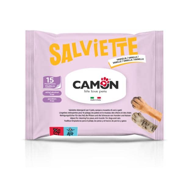 LINGETTES DE POCHE CAMON VANILLE 15PCS