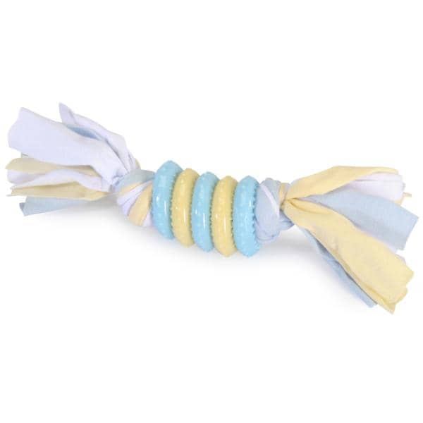 DOG TOY CAMON ANNEAU TPR AVEC DES NOEUDS 21CM