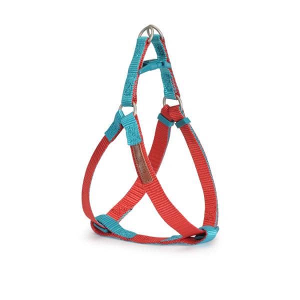 HARNAIS  NYLON CAMON ONE TOUCH BICOLORE ROUGE/BLEU 20X450X750MM